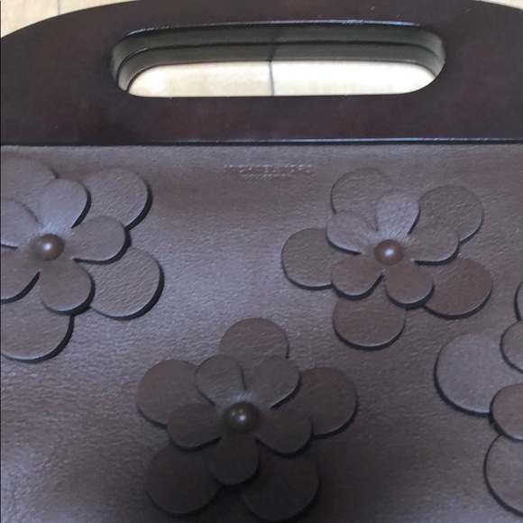 Michael Kors collection leather bag with wood det - Picture 4 of 8